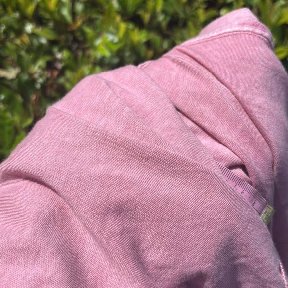 Free People We The Free Long Sleeve  Mock Neck Pink Oversized T Shirt Size Large - Picture 12 of 12